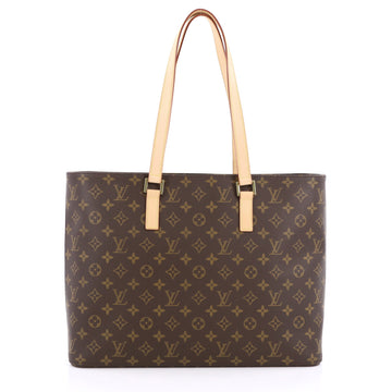 Louis Vuitton Luco Handbag Monogram Canvas Brown