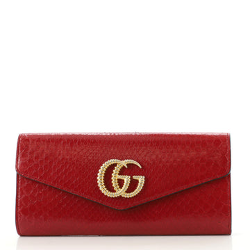 Gucci GG Marmont Clutch Snakeskin
