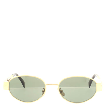 Celine Triomphe 01 Oval Sunglasses Metal