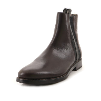 Brunello Cucinelli Women's Monili Flat Chelsea Boots Leather