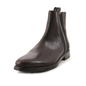 Brunello Cucinelli Women's Monili Flat Chelsea Boots Leather