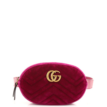 Gucci GG Marmont Belt Bag Matelasse Velvet