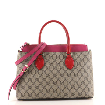 Gucci Linea A Convertible Tote GG Coated Canvas Small