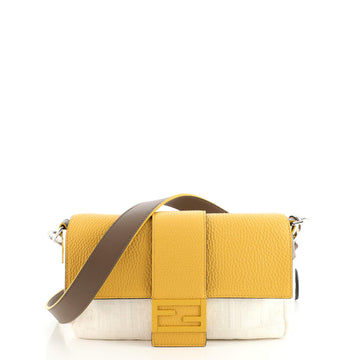 Fendi Baguette Convertible Belt Bag Zucca Canvas with Canvas and Leather Medium
