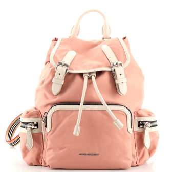 Burberry Rucksack Backpack Nylon with Leather Medium Pink 176183140