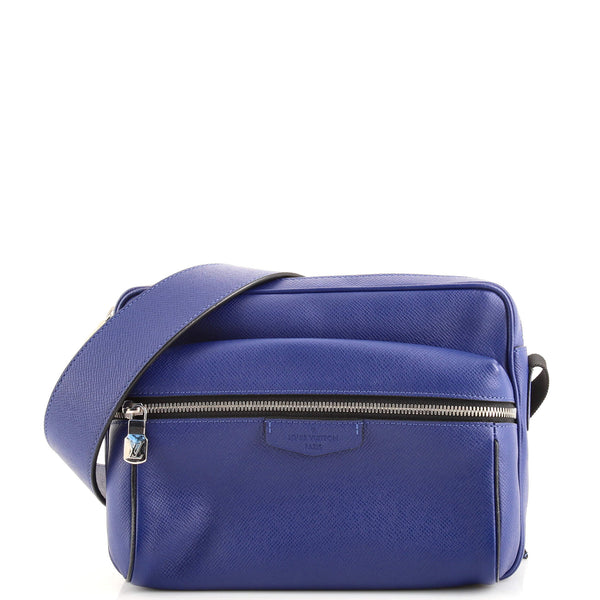 Louis Vuitton Outdoor Messenger Taiga Leather PM Blue 176183164