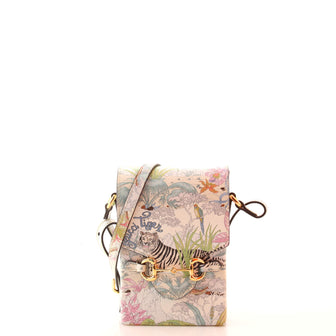 Gucci Horsebit 1955 Crossbody Bag Tiger Printed Leather Mini