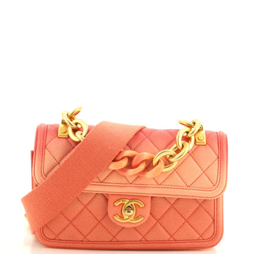 Chanel Sunset On The Sea Flap Bag Quilted Caviar Small