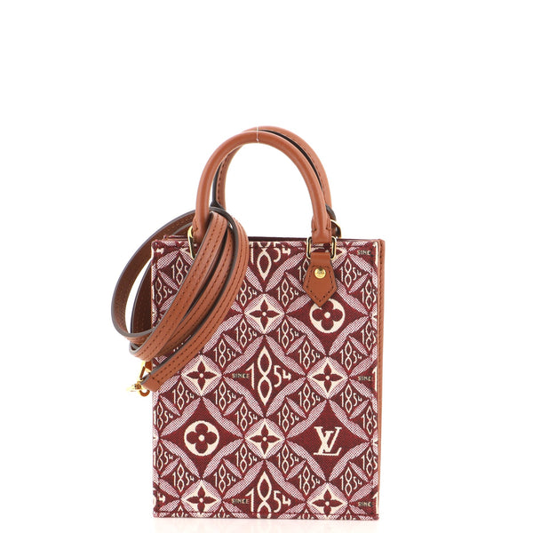 Louis Vuitton petit sac plat collection Since 1854 Red Cotton ref.240235 -  Joli Closet