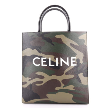 Celine Vertical Cabas Tote Camouflage Coated Canvas Medium
