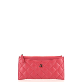 Chanel Classic Zip Pouch Quilted Lambskin