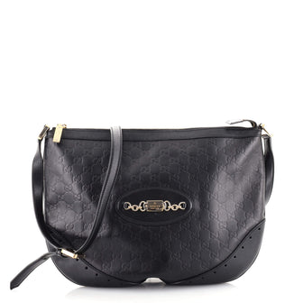 Gucci Punch Shoulder Bag Guccissima Leather Large