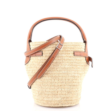 Celine Big Bag Bucket Woven Raffia Nano