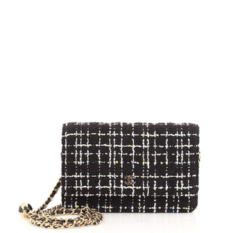 Chanel Charms Wallet on Chain Quilted Tweed