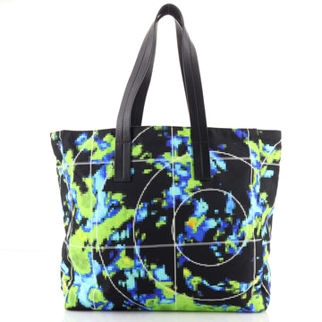 Prada Open Tote Printed Tessuto Large