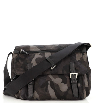 Prada Camouflage Messenger Bag Printed Tessuto Small