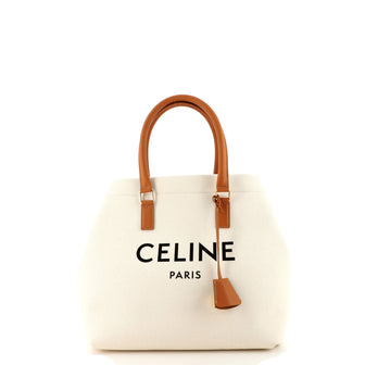 Celine Horizontal Cabas Tote Canvas with Leather