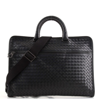 Bottega Veneta Soft Slim Briefcase Intrecciato Nappa