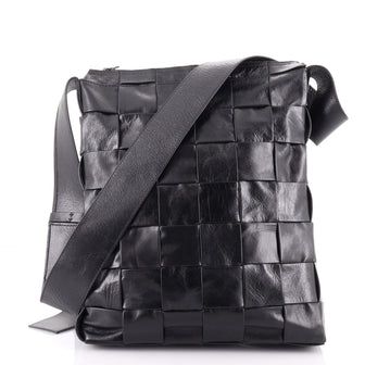 Bottega Veneta Cassette Messenger Bag Maxi Intrecciato Paper Calfskin