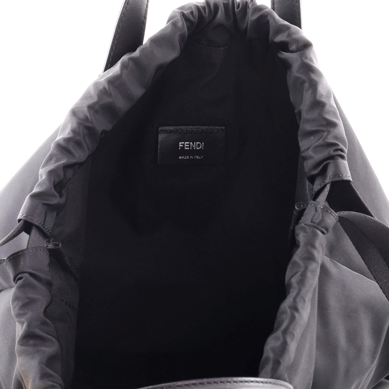 Fendi Monster Vocabulary Drawstring Backpack Printed Nylon with Patches ...