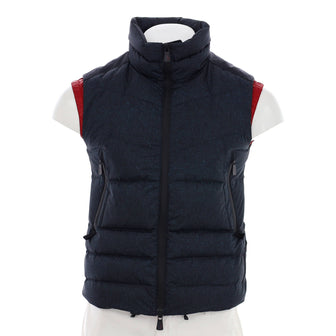 Moncler Men's Grenoble Kostenberg Puffer Vest Quilted Nylon with Polyester and Down