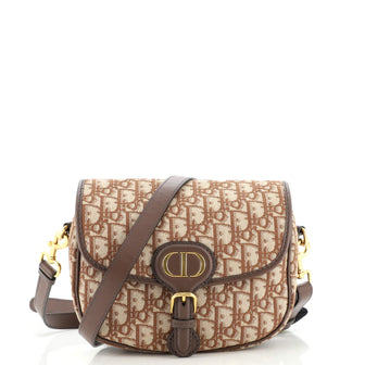 Christian Dior Bobby Flap Bag Oblique Canvas Medium