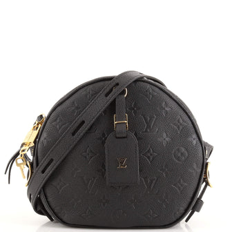 Louis Vuitton Noir Empreinte Boite Chapeau Souple MM Crossbody Bag