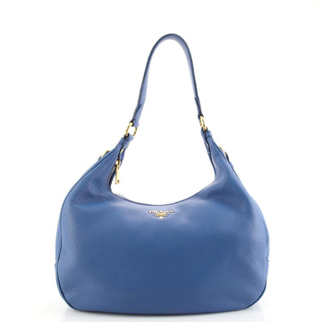 Prada Zip Top Hobo Vitello Daino Medium