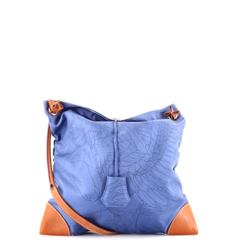 Hermes Silky City Bag Printed Silk and Leather PM