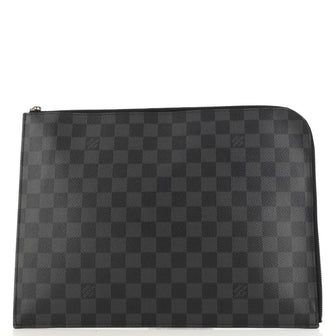 Louis Vuitton Zip Around Pochette Jour Damier Graphite GM