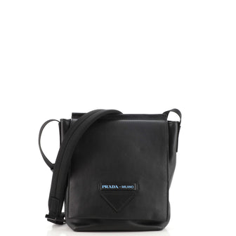 Prada Concept Flap Messenger Leather Small