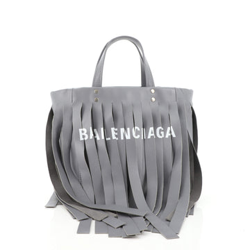 Balenciaga Laundry Cabas Tote Fringe Leather XS