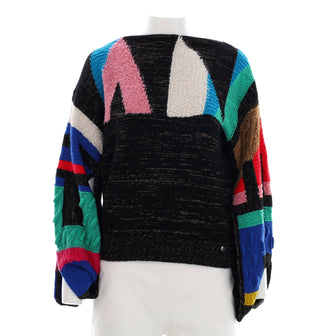 Chanel Women's Paris-New York Boatneck Sweater Cashmere Blend