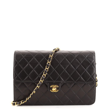 Chanel Vintage Clutch with Chain Quilted Leather Medium