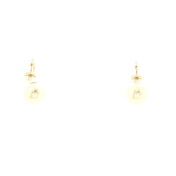 Christian Dior UltraDior Drop Earrings Metal and Faux Pearls