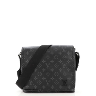 Louis Vuitton District Messenger Bag Monogram Eclipse Canvas PM