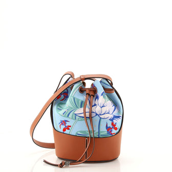 Loewe Balloon Bucket Bag Canvas and Leather Small