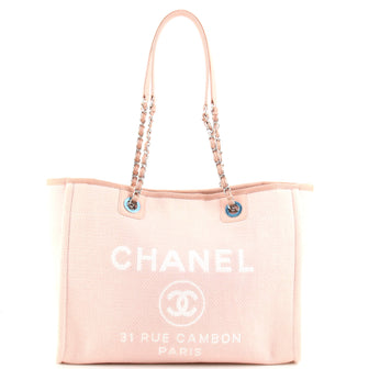 Chanel Deauville Tote Canvas Small