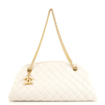 Chanel Just Mademoiselle Bag Quilted Aged Calfskin Medium