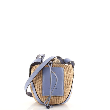 Chloe x Mifuku Basket Bag Raffia with Leather Small