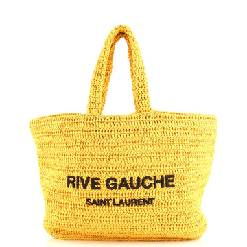 Saint Laurent Rive Gauche Supple Tote Raffia