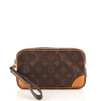 Louis Vuitton Marly Dragonne Clutch Monogram Canvas PM