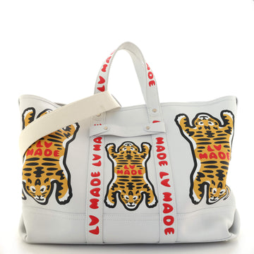 Louis Vuitton Nigo Tiger Journey Tote Limited Edition Printed Leather