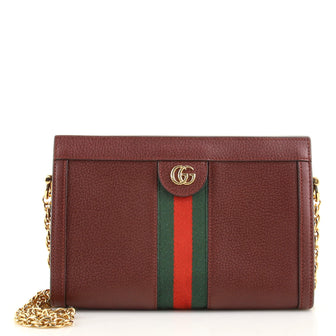 Gucci Ophidia Chain Shoulder Bag Leather Small