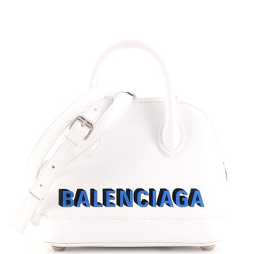 Balenciaga Logo Ville Bag Leather XXS