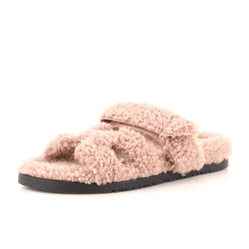 Hermes Women's Chypre Sandals Shearling