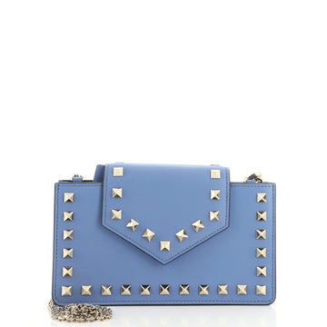 Valentino Garavani Rockstud Chain Phone Case Leather