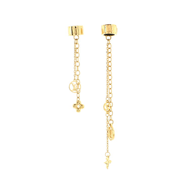Louis Vuitton Nanogram Earphone Earrings Metal