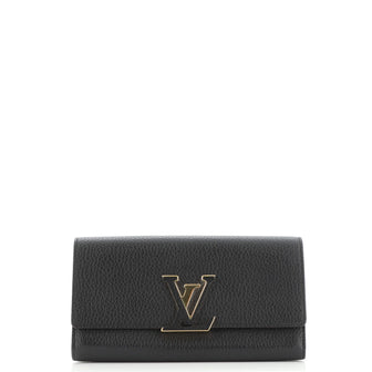 Louis Vuitton Capucines Wallet Leather