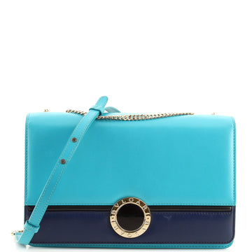 Bvlgari Signature Shoulder Bag Leather Medium